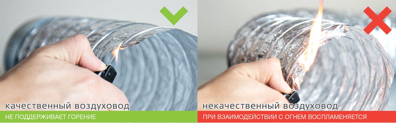 Пожаробезопасность воздуховода