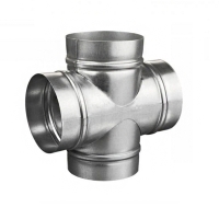 Крестовина круглая (оц. сталь) (100/100/100/100 мм)