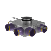 Присоединительная коробка концевая Provent KVF 125/75×6 на 6 выходов