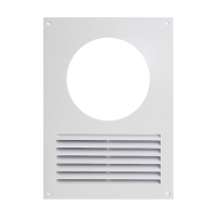 Вентиляционная решетка прямоугольная пластиковая (с фланцем 120/125) Europlast Na12