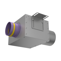 Присоединительная коробка Provent VPD 125/90×1 на 1 выход, прямая круглая