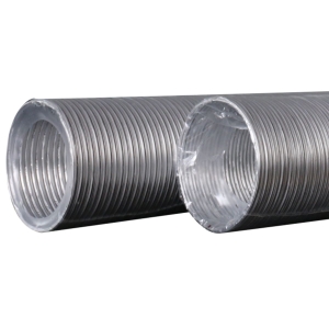 Воздуховод гибкий алюминиевый гофрированный ЭРА 10ВА (100 мм/3 м)