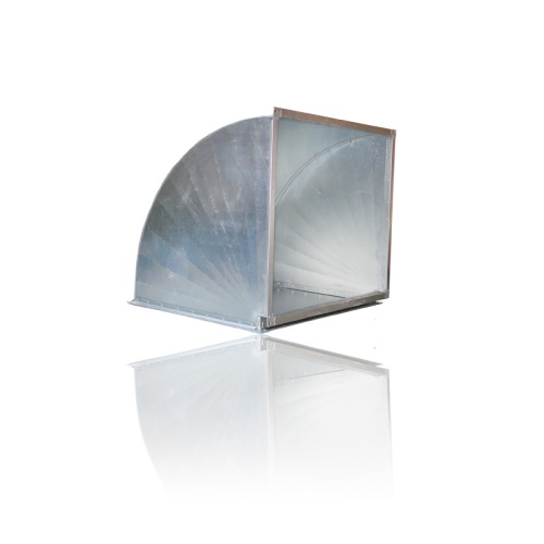 Отвод 90º прямоугольный (оц. сталь) (500х300 мм) Отвод 90º прямоугольный (оц. сталь) (500х300 мм)