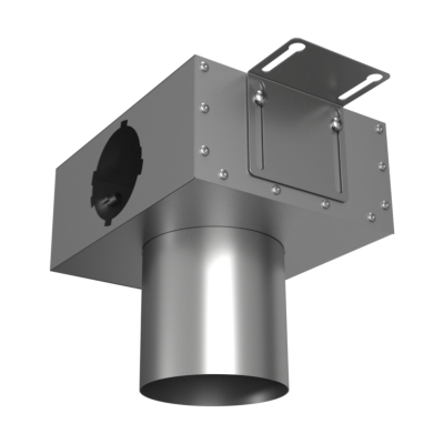 Присоединительная коробка потолочная Provent VPS 125/90×1 на 1 выход, круглая