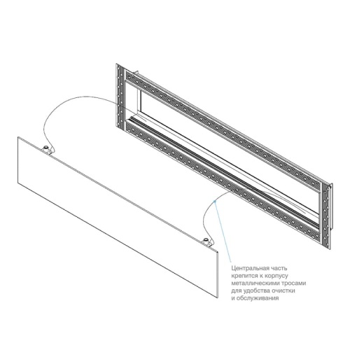 Вентиляционная решетка Brofer FUTURE T (400x200 мм)