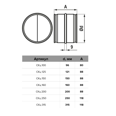 Обратный клапан ЭРА СКц-160