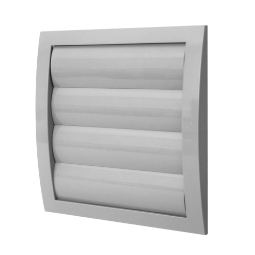 Решетка самозакрывающаяся d100 серая