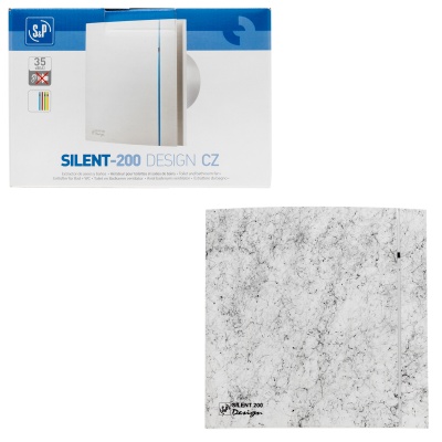 Вытяжной вентилятор Soler Palau SILENT-200 CZ MARBLE WHITE DESIGN 4C
