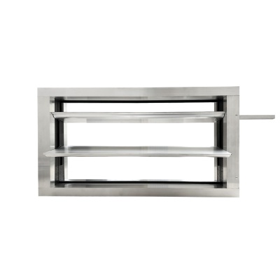 Дроссель-клапан прямоугольный под электропривод (оц. сталь) 500х500