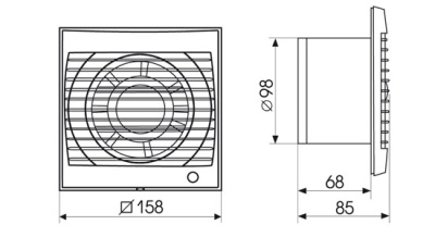 Вытяжной вентилятор Soler Palau Future-100T 