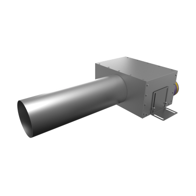 Присоединительная коробка Provent VPDL 125/75×3 на 3 выхода (L=400), прямая круглая