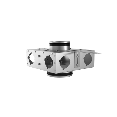 Присоединительная коробка проходная Provent KVF 160/125/75×6 на 6 выходов