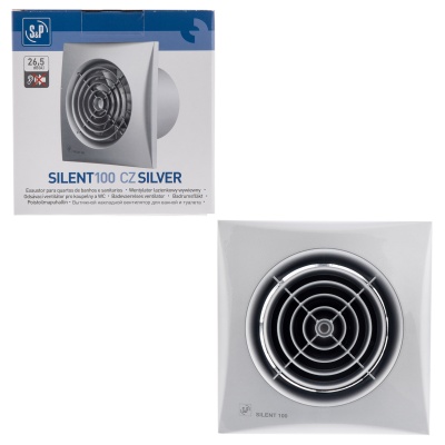 Вытяжной вентилятор Soler Palau SILENT-100 CZ SILVER Вытяжной вентилятор Soler Palau SILENT-100 CZ SILVER