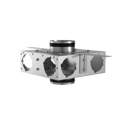 Присоединительная коробка проходная Provent KVF 125/125/90×6 на 6 выходов