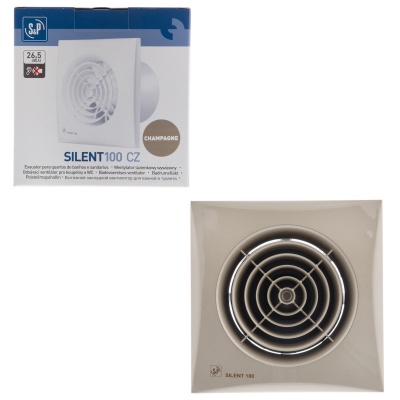 Вытяжной вентилятор Soler Palau SILENT-100 CZ CHAMPAGNE