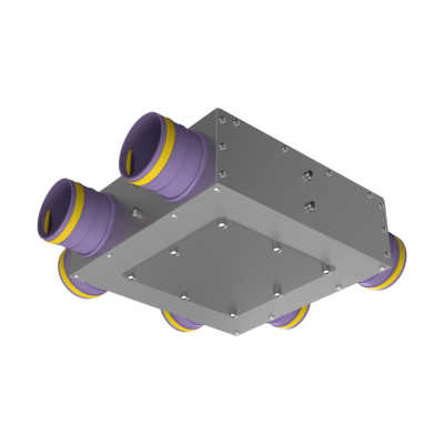 Присоединительная коробка концевая Provent KVF 160/75×6 на 6 выходов
