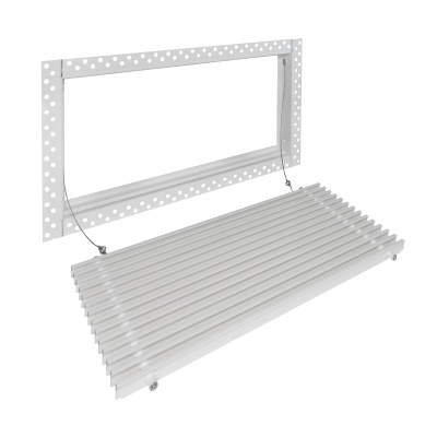 Вентиляционная решетка Brofer FUTURE 10 белая (400x200 мм)